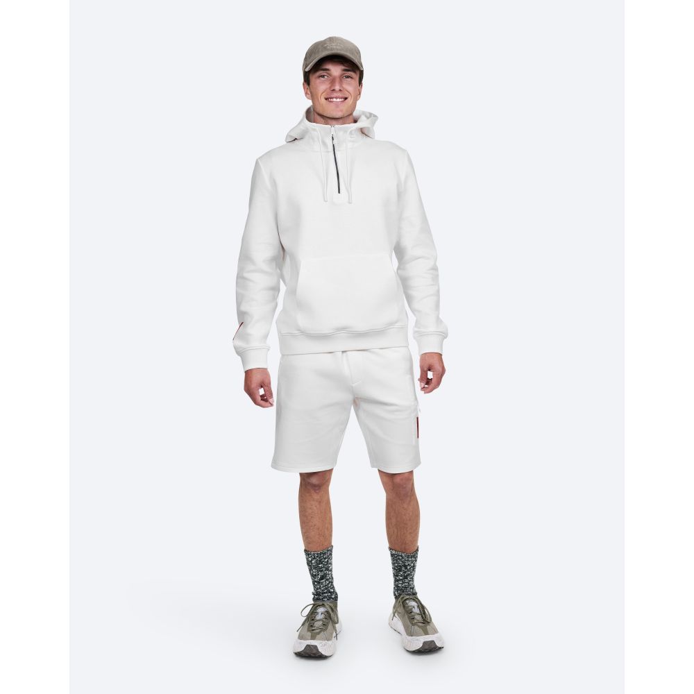 THE MOUNTAIN STUDIO - COTTON TECH HOOD 1/2 ZIP